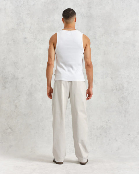 Wax London- Montague Vest in White Rib