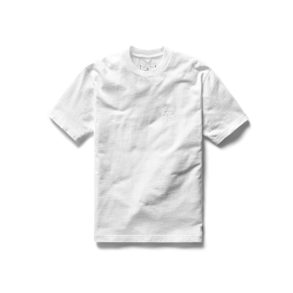 Reigning Champ Knit Mid Weight Jersey Embroidered Tee