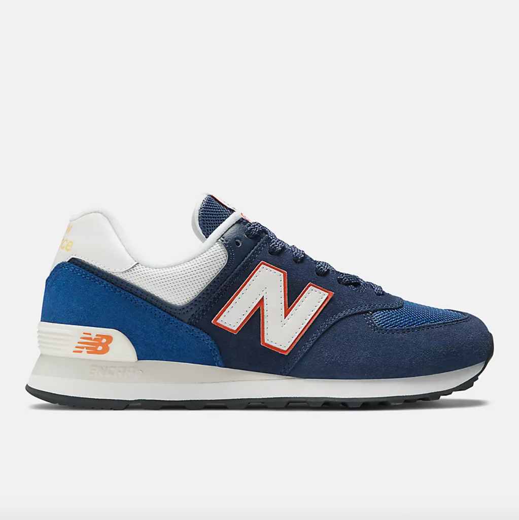 New balance blue and sales orange