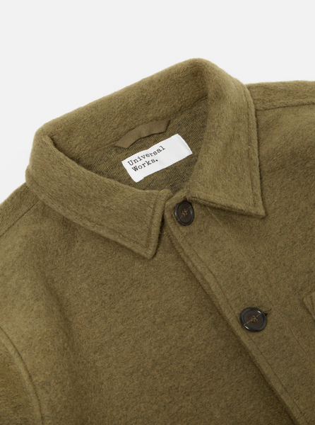 Universal Works- Field Jacket Wool Fleece Lovat