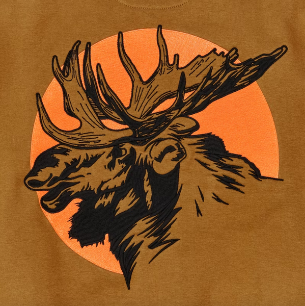 Filson- Prospector Embroidered Hoodie Tapenade/ Moose Sun