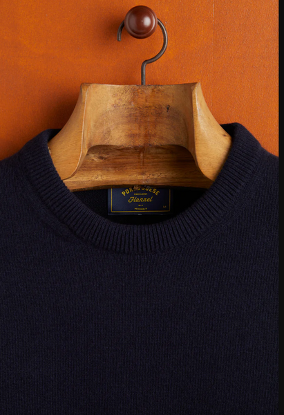 Portuguese Flannel- Extra Fine Merino Wool Sweater Crew