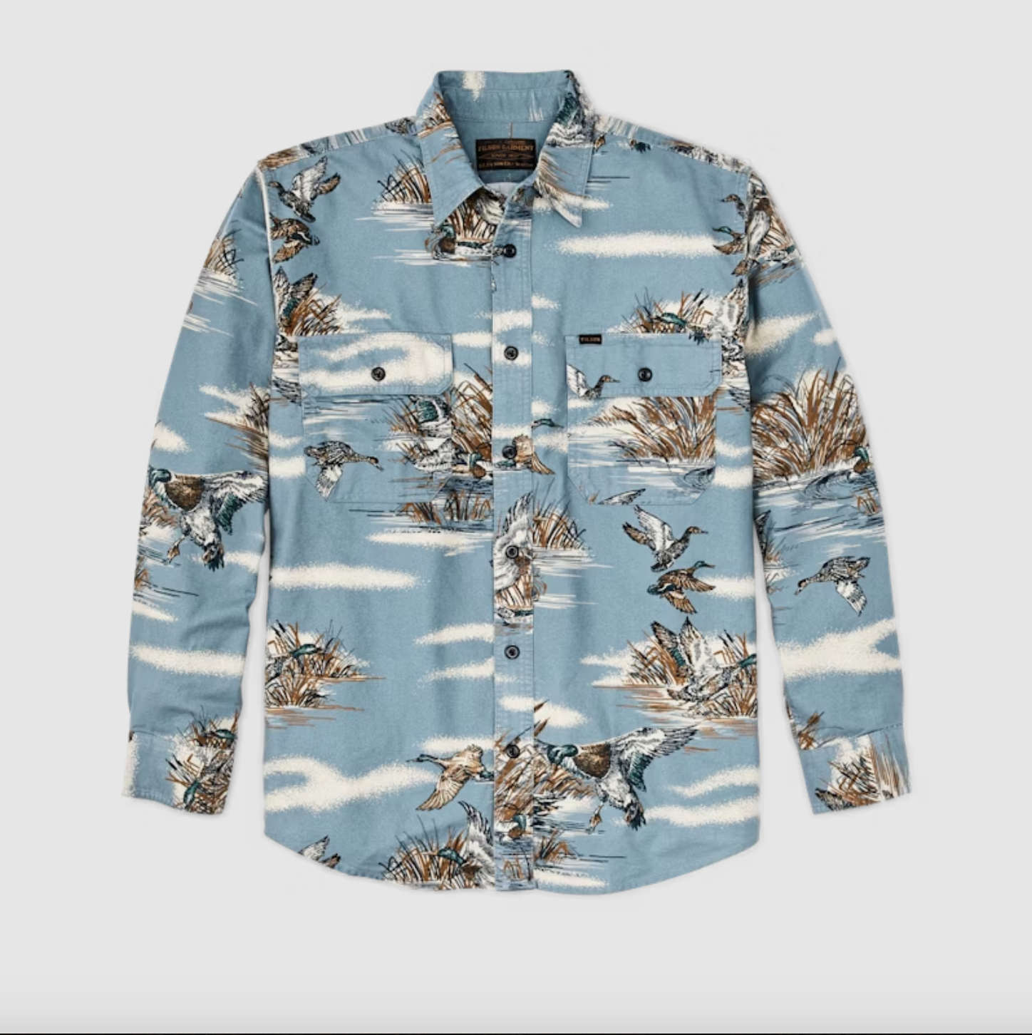 Filson- Field Flannel Shirt Marsh Scenic