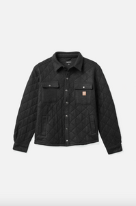 Brixton- Cass Quilted Fleece Jacket Black