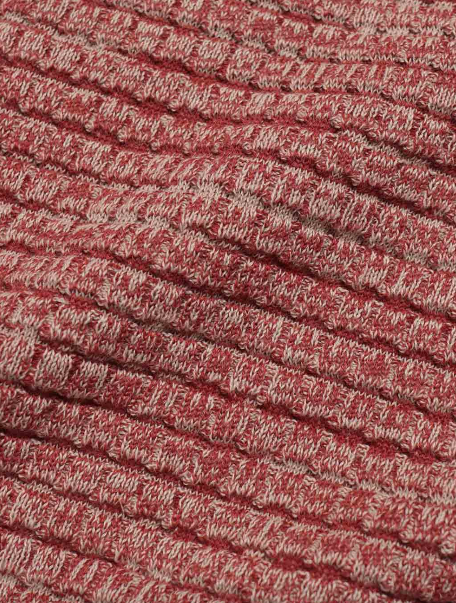 Far Afield- Renard SS Polo Waffled Twisted Yard Red Ochre – Providence