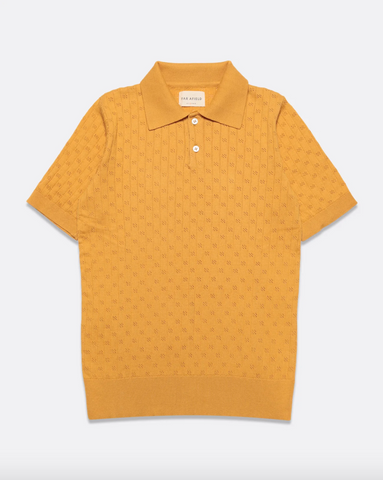 Far Afield- Jacobs SS Polo Lace Honey Gold