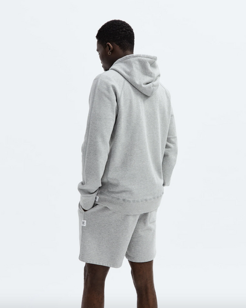 Reigning Champ- Knit Mid Weight Terry Full Zip Hoodie H. Grey