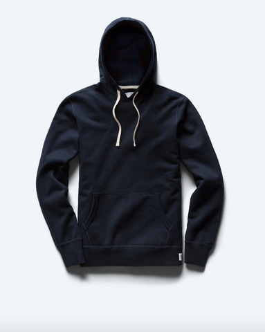 Reigning Champ- Knit Mid Weight Terry Pullover Hoodie Navy