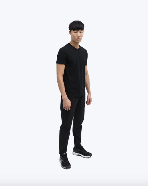 Reigning Champ- Knit Cotton Jersey Tee Black