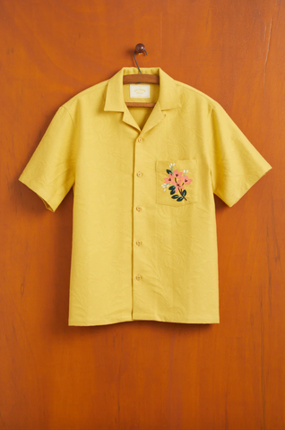Portuguese Flannel- Beach Resort Embroidery Flowers