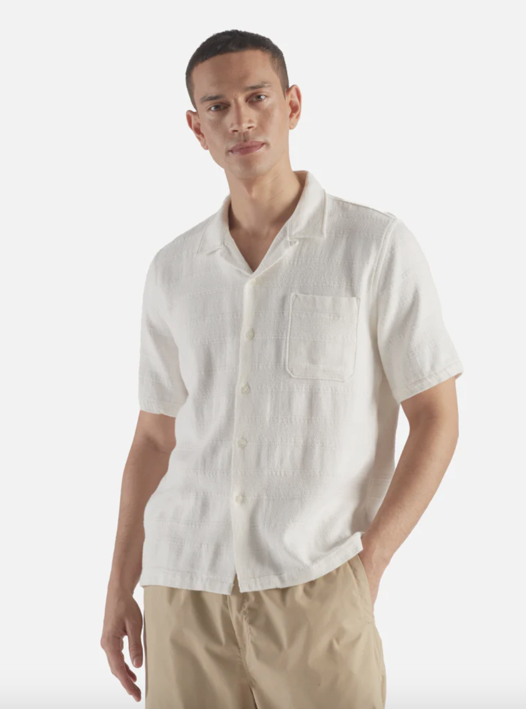 Universal Works- Road Shirt White