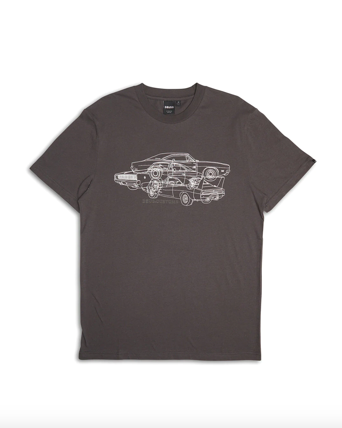 Deus Ex Machina- Charger Tee Anthracite