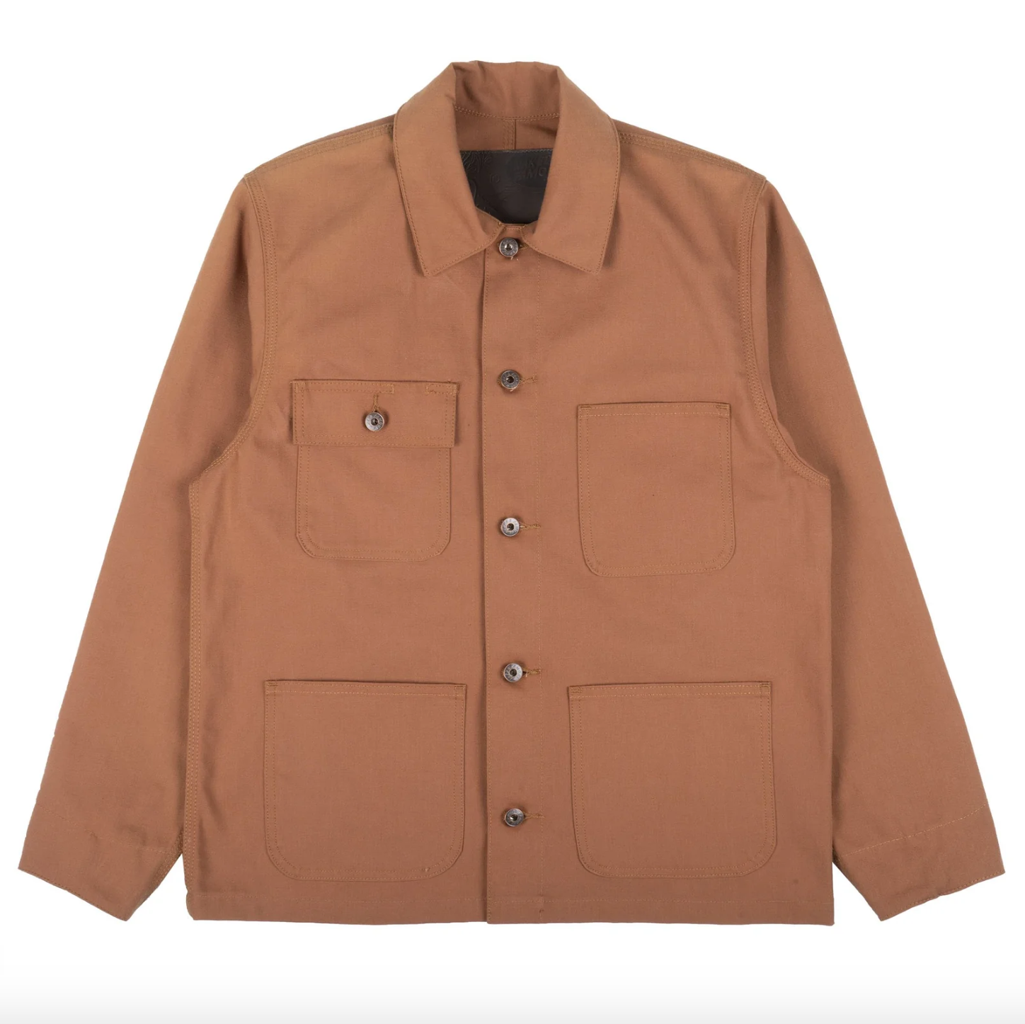 Naked & Famous- Chore Coat Brick Canvas Camel