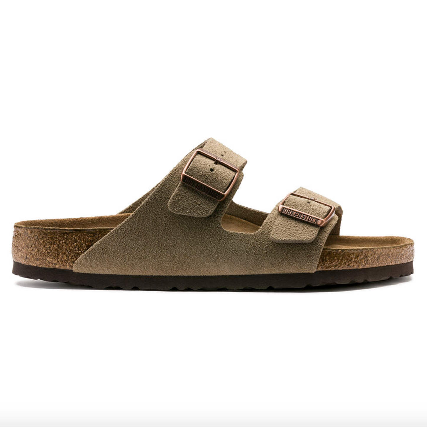 Birkenstock- Arizona Soft Footbed Taupe Suede