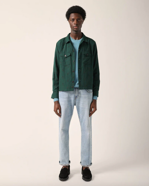 Corridor- Eyelet Military Jacket Green