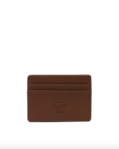 Herschel- Charlie Cardholder Vegan Leather Saddie Brown