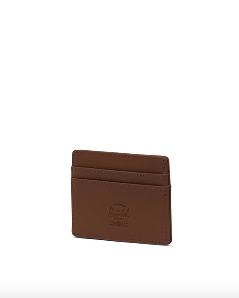 Herschel- Charlie Cardholder Vegan Leather Saddie Brown