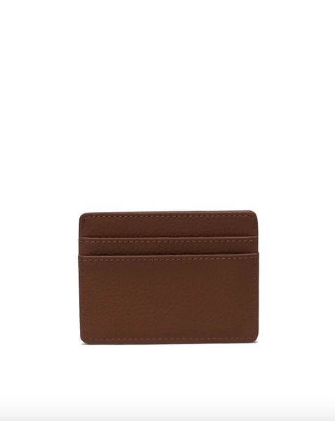 Herschel- Charlie Cardholder Vegan Leather Saddie Brown