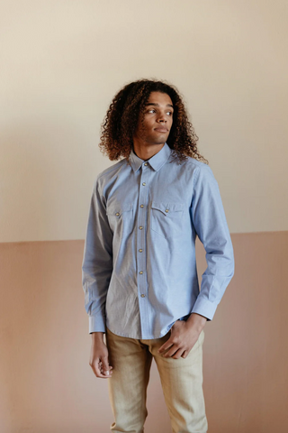 Richter- Pecos Pearl Snap Chambray