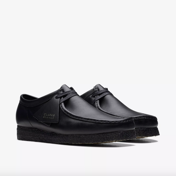 Clarks- Wallabee Black Leather