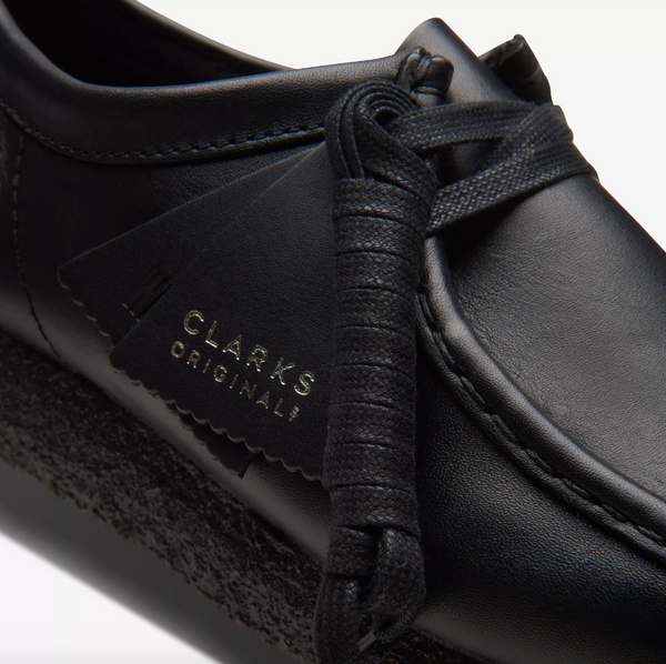 Clarks- Wallabee Black Leather