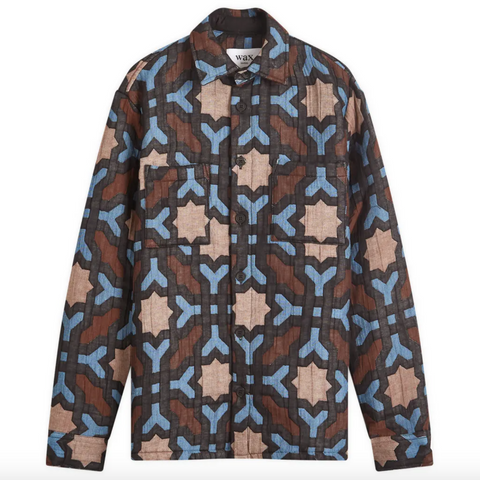 Wax London- Otto Overshirt Giant Geo