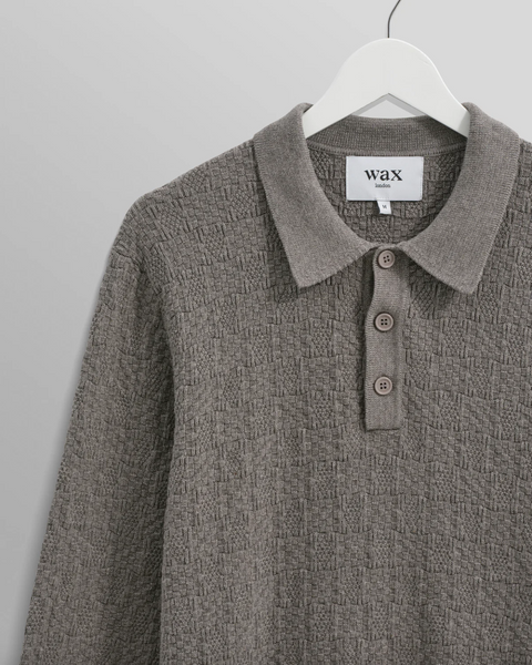 Wax London- Oban Polo Check Stitch