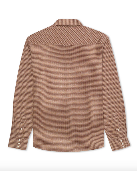 West Major- Houndstooth Flannel Rust