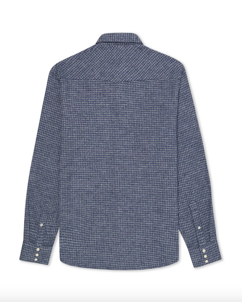 West Major- Houndstooth Flannel Blue