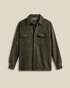 Portuguese Flannel- Wool Field Overshirt Green