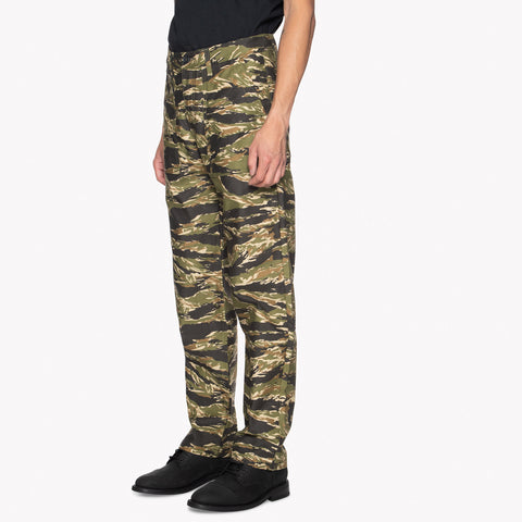 Naked& Famous- Work Pant Tiger Camo