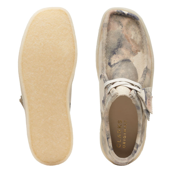 Clarks- Wallabee Cup Off White Camo