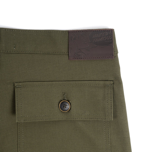 Naked& Famous- Work Pant Olive