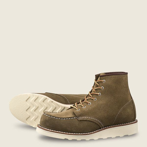 Red Wing Classic Moc Lodon Green Suede