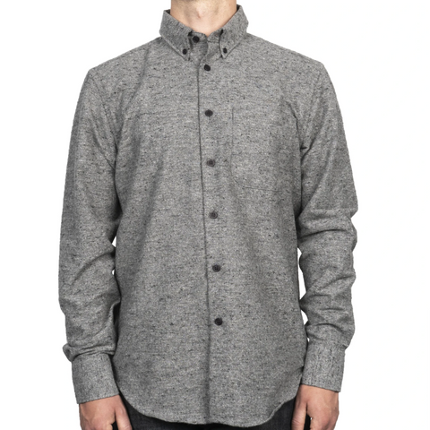 Naked & Famous Easy Shirt Nep Twill Grey
