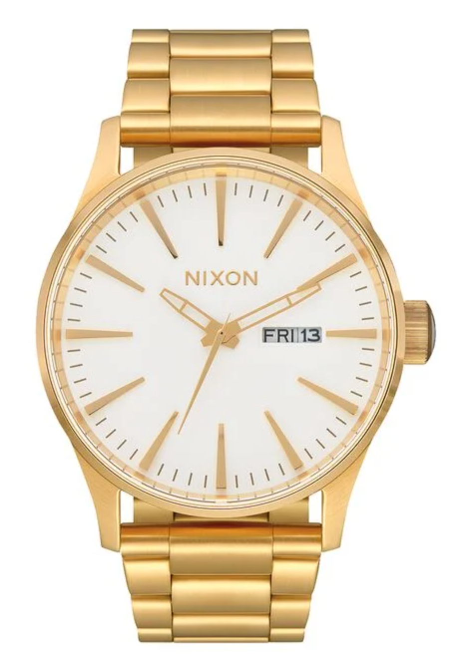 Nixon- Sentry Stainless Steel (gold/white)