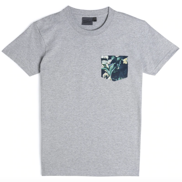 Naked & Famous- Pocket Tee S/S Flowering Painting