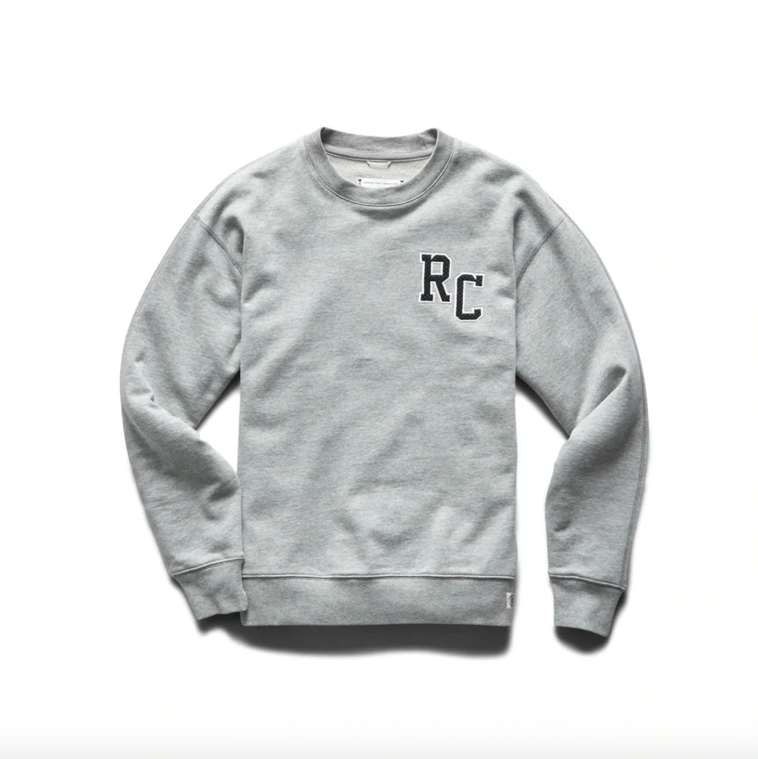 Reigning Champ Athletic Grey Men's Knit Lt Wt Terry Drop Cap Relaxed Crewneck