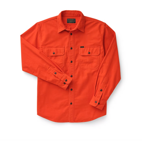 Filson Bright Orange Field Flannel Shirt