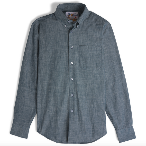 Naked& Famous- Easy Shirt 5oz Rinsed Chambray