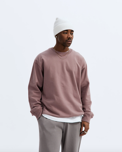 Reigning Champ- Mid Wt Terry Relaxed Crewneck Desert Rose