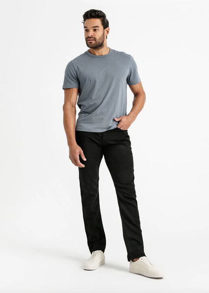 Duer- No Sweat Relaxed Taper Black