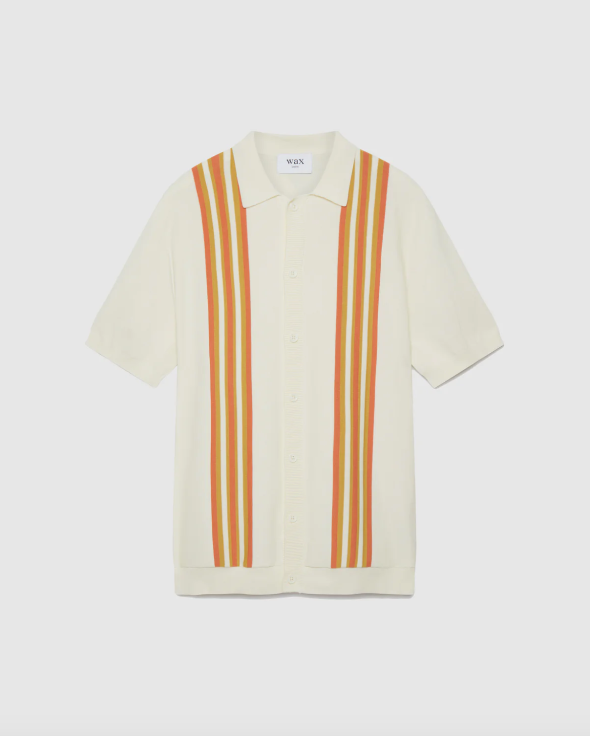 Wax London Tellaro Shirt Orange Stripe